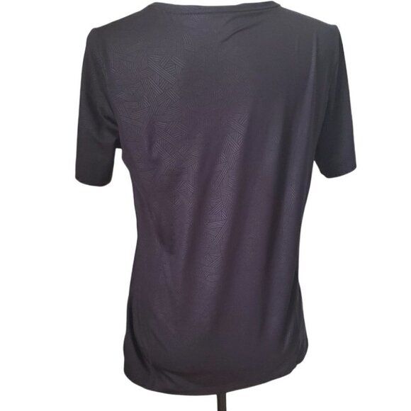 Champion Black Pattern Short Sleeve Top - Picture 3 of 9